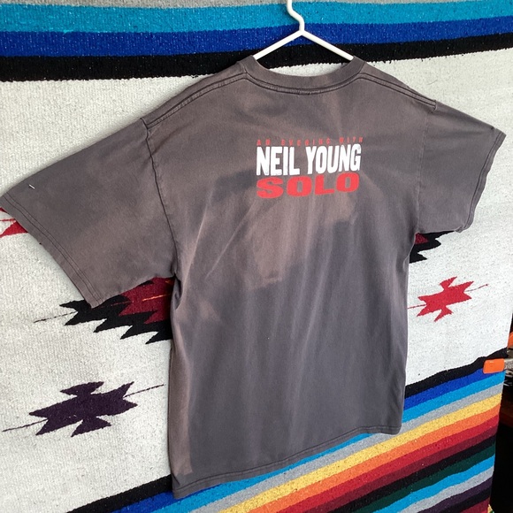 Vintage Tultex Neil young solo concert band t shirt - Picture 2 of 13